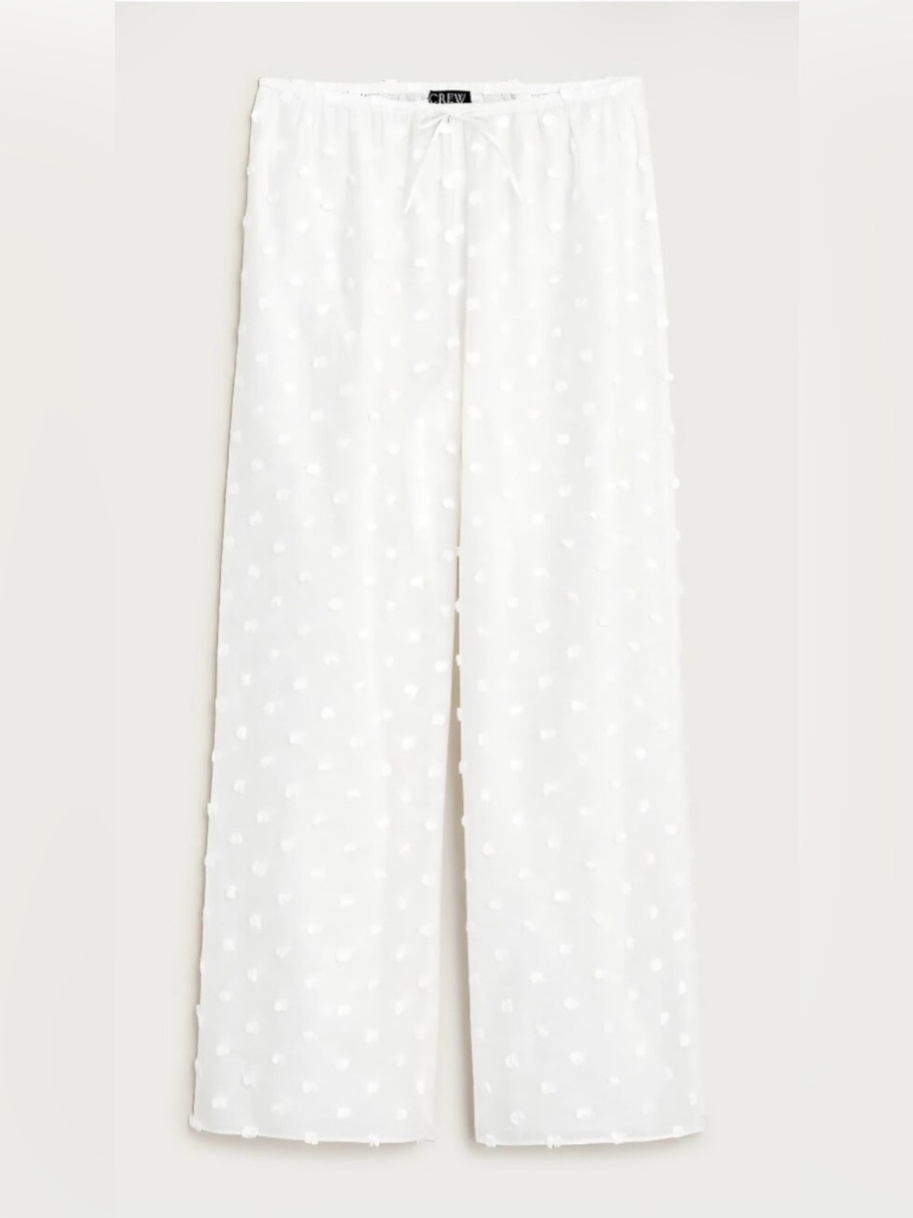 J.Crew White Lightweight Scoop Neck Coverup Top and Pant set